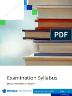 CESGA 3.1 Examination Syllabus