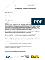 Termo de Consentimento para Tratamento de Dados Pessoais