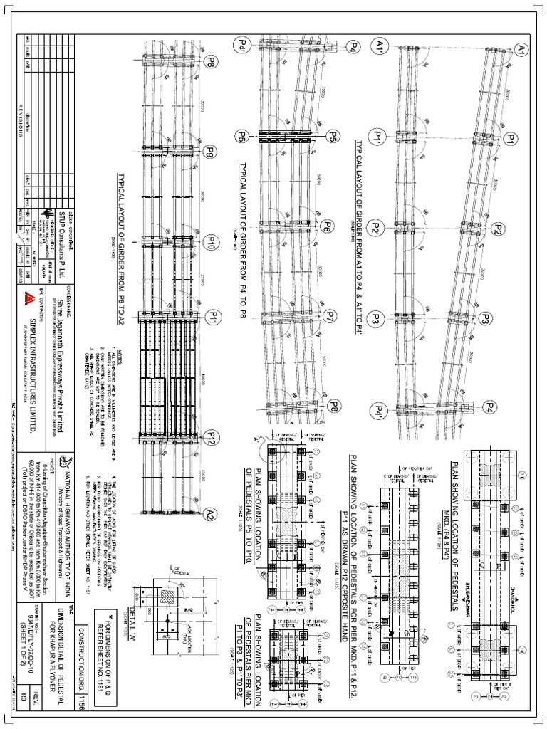 1156 R0 Dimensional Details of Pedestal PDF