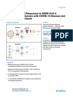 Targets of T Cell Responses To SARS CoV