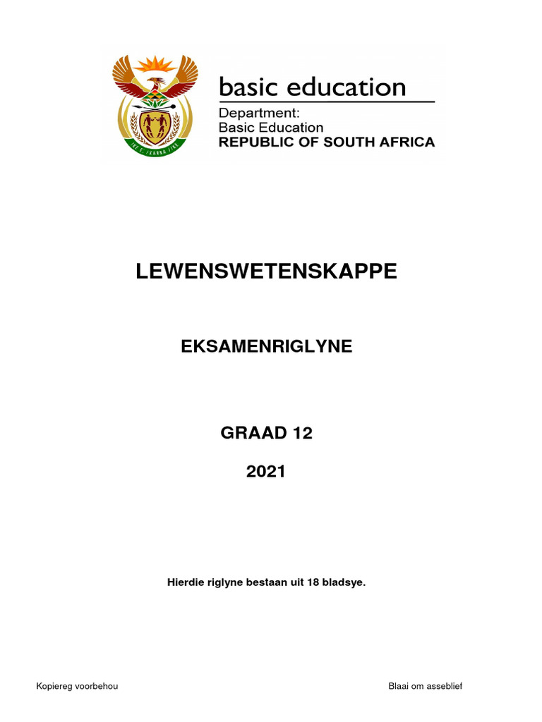 LIFE SCIENCES GRADE 12 EXAM GUIDELINES 2021 PDF DOWNLOAD visual data 6