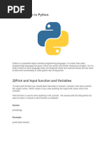 Python Notes