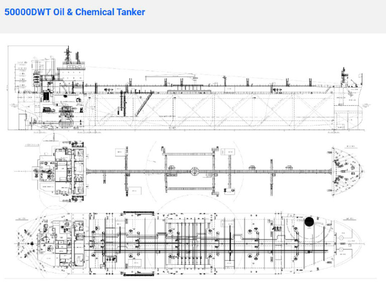 DWT Chemical Oil Tanker - Plan | PDF