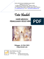 Tata Ibadah Minggu Pemuliaan Yesus MUPEL 13 Mei 2021