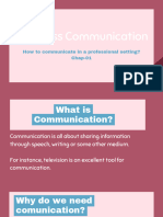 Business Communication Chap01