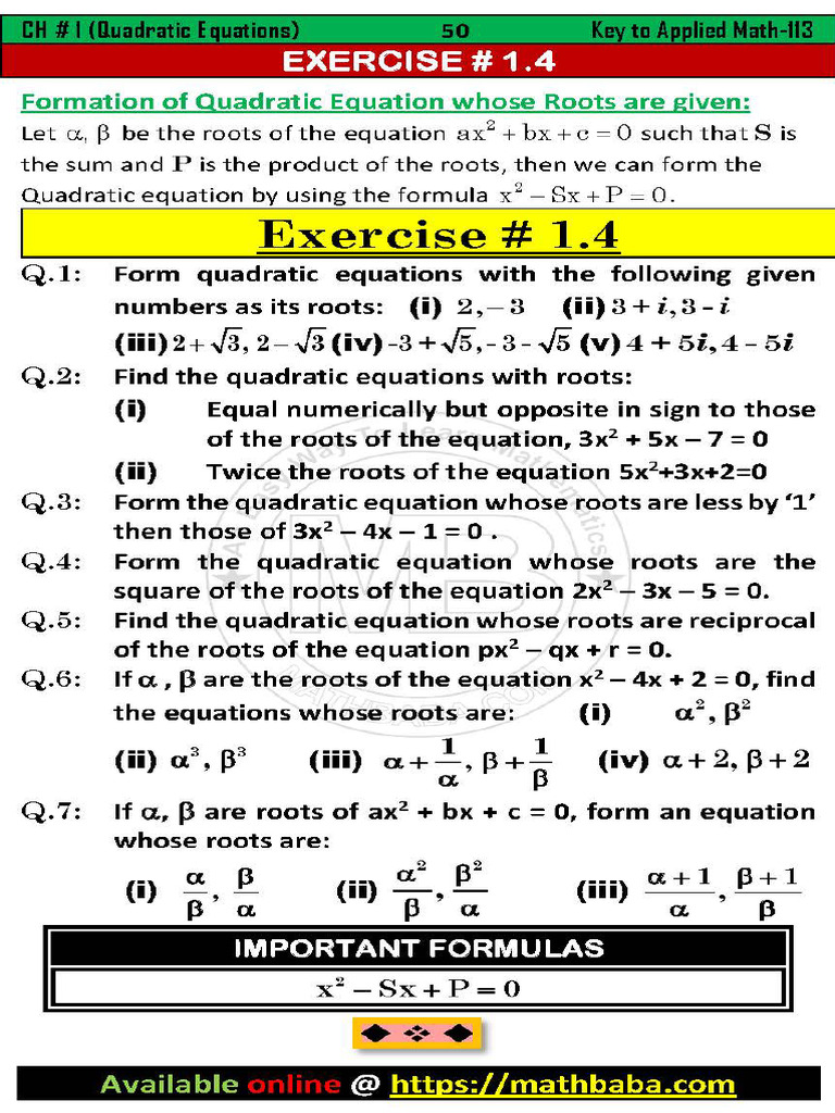 Exercise 1 4 1 Pdf