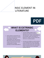 Extrinsics Elements of Literature