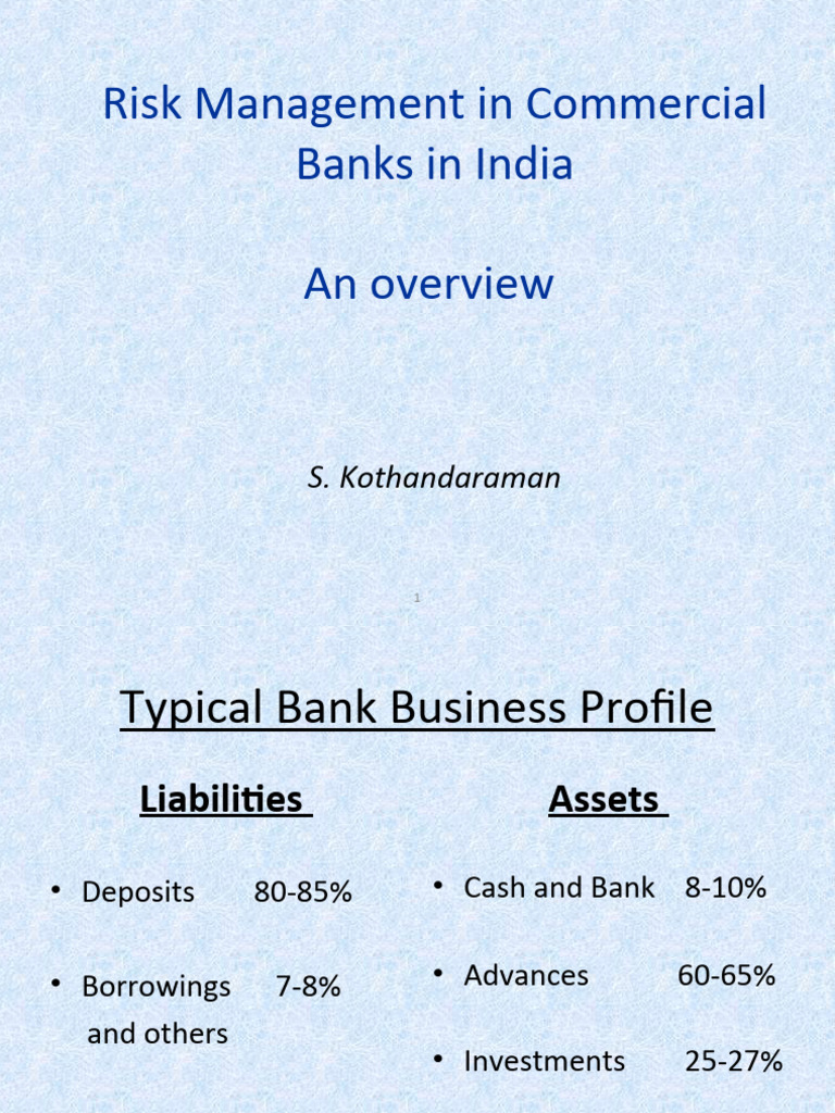 Risk Management in Indian Banks | PDF | Risk | Credit