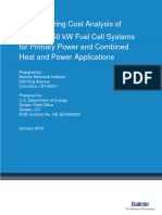 Manufacturing Cost Analysis 100 and 250 KW Fuel Cell Systems Primary Power