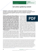 Substantial Global Carbon Uptake by Cement Carbonation