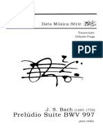 Bach Preludio BWV 997