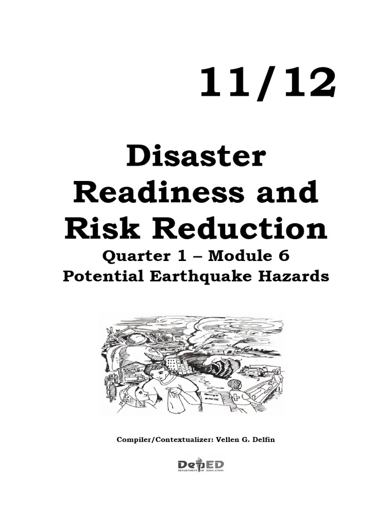 Drr Q1 Module 6 Potential Earthquake Hazard Pdf Tsunami Earthquakes
