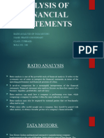 Presentation of Ratio Analysis