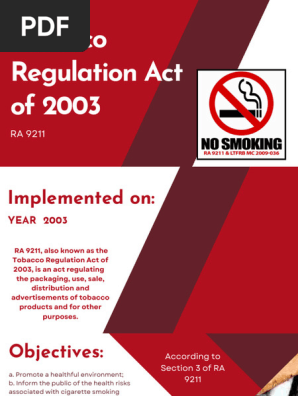 tobacco regulation act of 2003 Overview | PDF | Tobacco Smoking Taxmann's Cigarettes and Other Tobacco