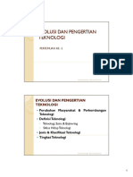 Pertemuan - 2 (Evolusi Dan Pengertian Teknologi)