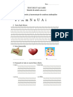 Test Evaluare CLASA I CLR