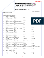 7 - Class INTSO Work Sheet - 1 - L.C.M & H.C.F