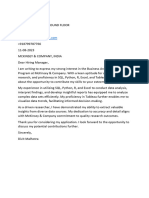 COVER LETTER - McKinsey & Company
