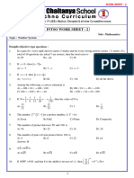 7 - Class INTSO Work Sheet - 2 - Number System