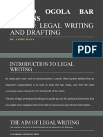 Legal Writing and Drafting - Week 1.