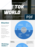 1.2 The TOK World (Class Presentation)