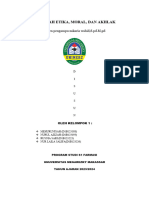 Makalah Agama (ETIKA, MORAL DAN AKHLAK) Klmpok 1