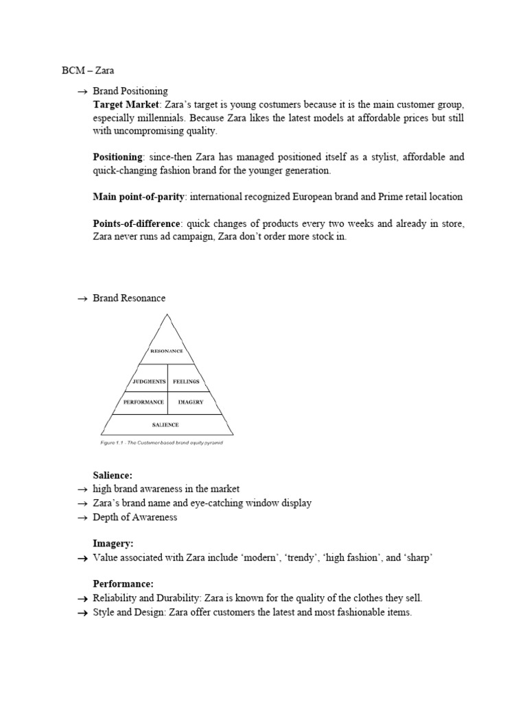 Zara's Target Market and Brand Strategy | PDF | Marketing | Marketing ...
