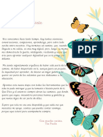 Colorful Illustrated Butterflies Thank You Letter