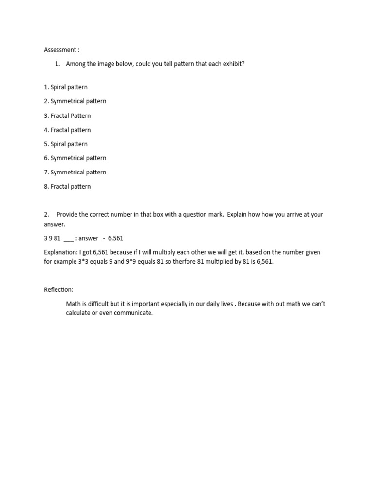Assessment Math | PDF