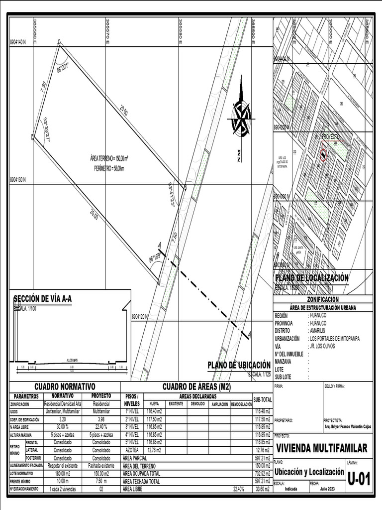 Vivienda Los Portales Planos PDF