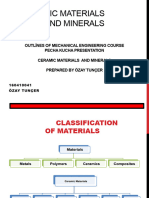 CERAMIC MATERIALS AND MINERALS Özay