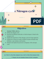 Lesson 6 - Nitrogen Cycle