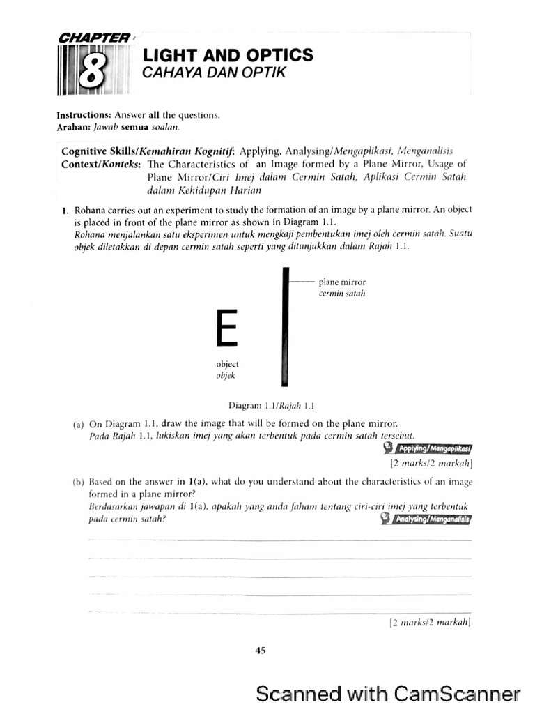 Chapter 8 Form 1 Science KBAT | PDF