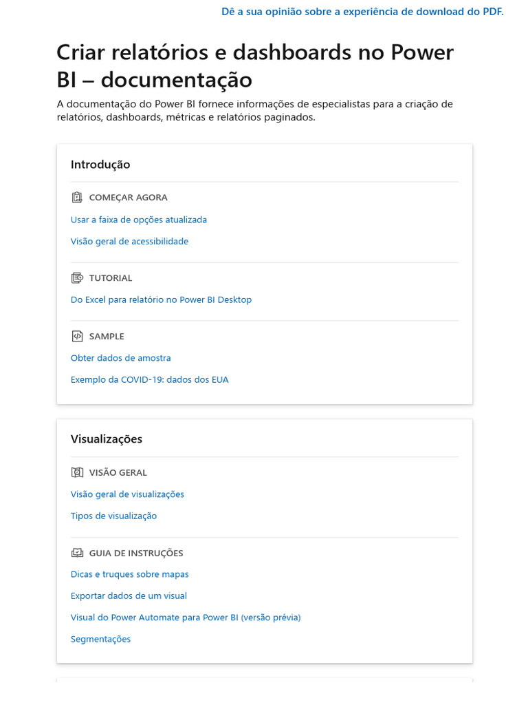 Criando Relatórios no Power BI | PDF | Dados | Tabela (banco de dados)