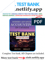 Test Bank For Modern Advanced Accounting in Canada 8th Edition Hilton