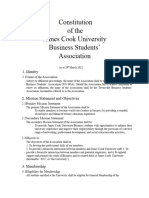 Constitution of The James Cook University Business Students Association 290322