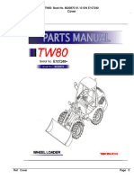 Parts Manual tw80 8020870 01 - 10 SN E107240