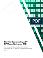 The Total Economic Impact Workspace ONE Windows10 2021