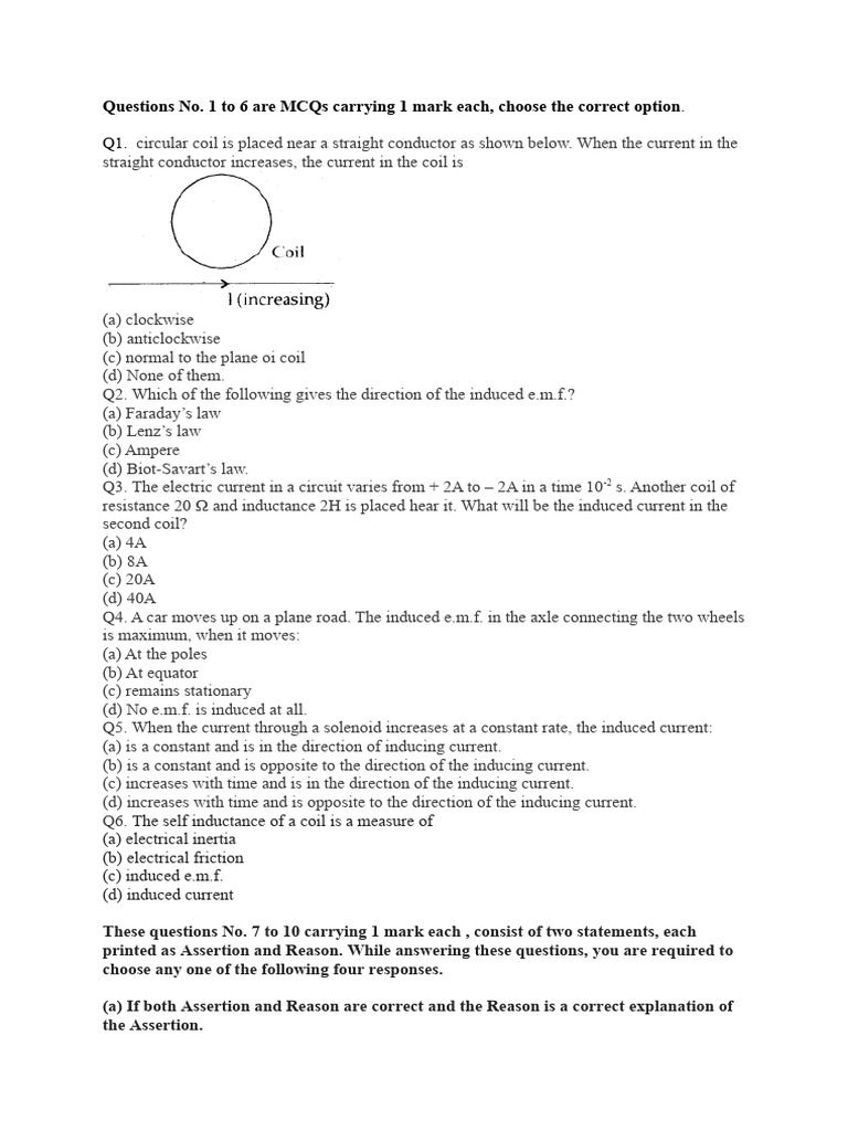 Post Workshop Assignment 12 - EMI - VKN | PDF | Electromagnetic ...