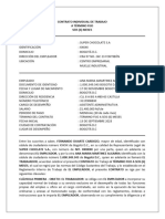 Contrato Individual de Trabajo - Término Fijo 6 Meses