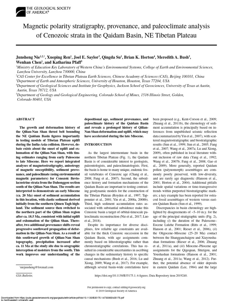 Cenozoic Paleoclimate | PDF