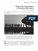 Hunsicker (2009) Théorie de L'organisation À L'intention Des Leaders
