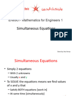 Simultaneous Equations