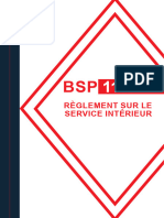 BSP 112 - Reglement Sur Le Service Interieur