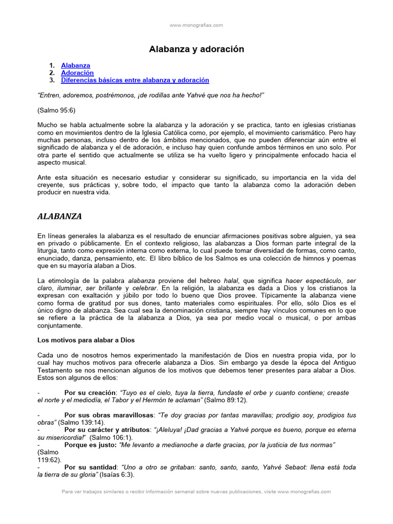 Alabanza Y Adoracion Pdf
