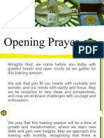 Opening Prayer - Nov. 20