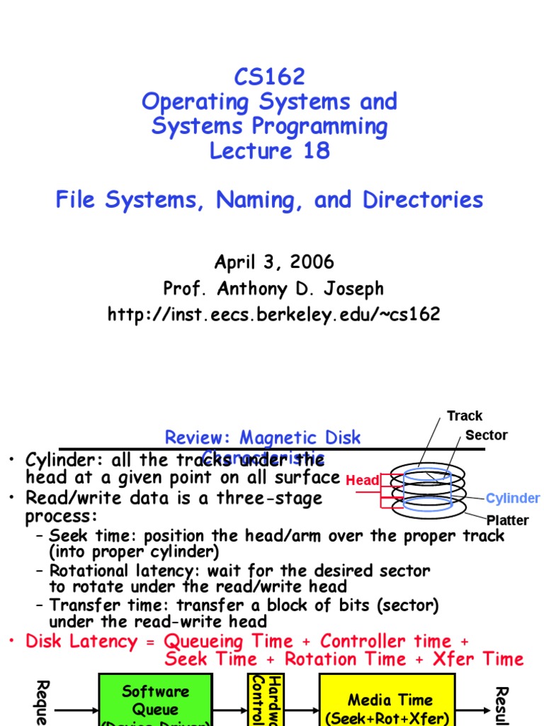 Lec18 Filesystems | PDF | File System | Computer File