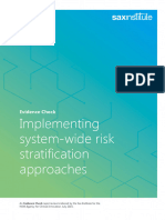 Implementing System Wide Risk Stratification Appproaches