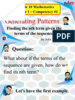 nth Term Sequence Exercises | PDF | Mathematics | Mathematical Analysis