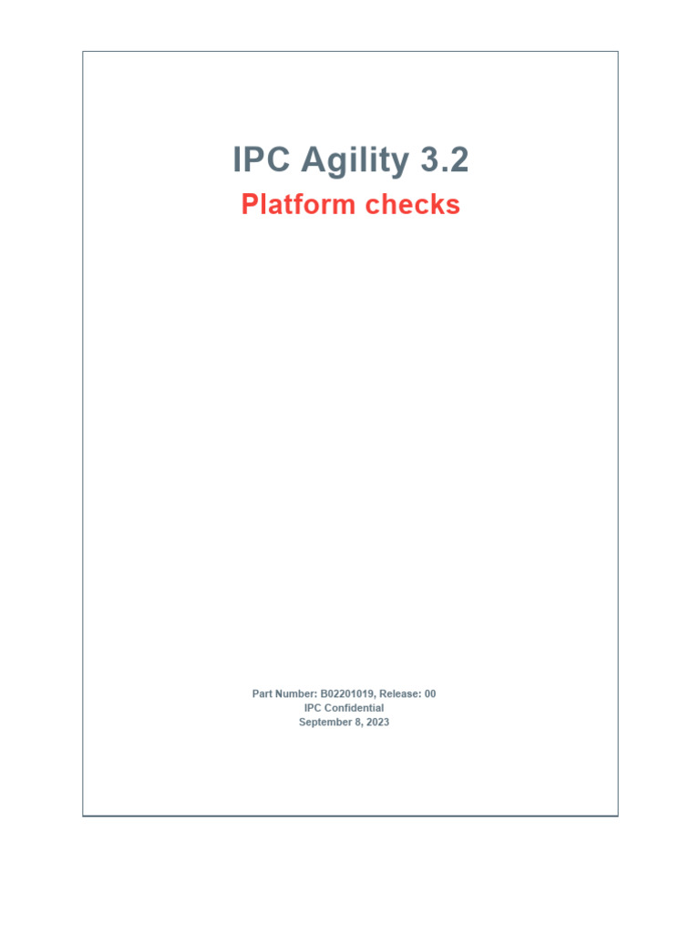IPCAgility Platformchecks v32 | PDF | Ip Address | Domain Name System